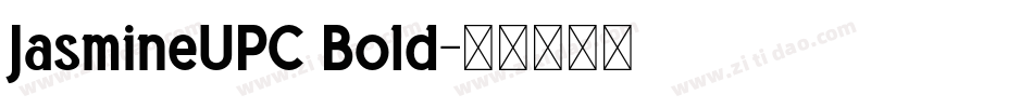 JasmineUPC Bold字体转换